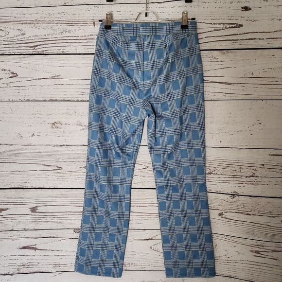 Sanctuary Blue Plaid Ankle Pants - Picture 2 of 5